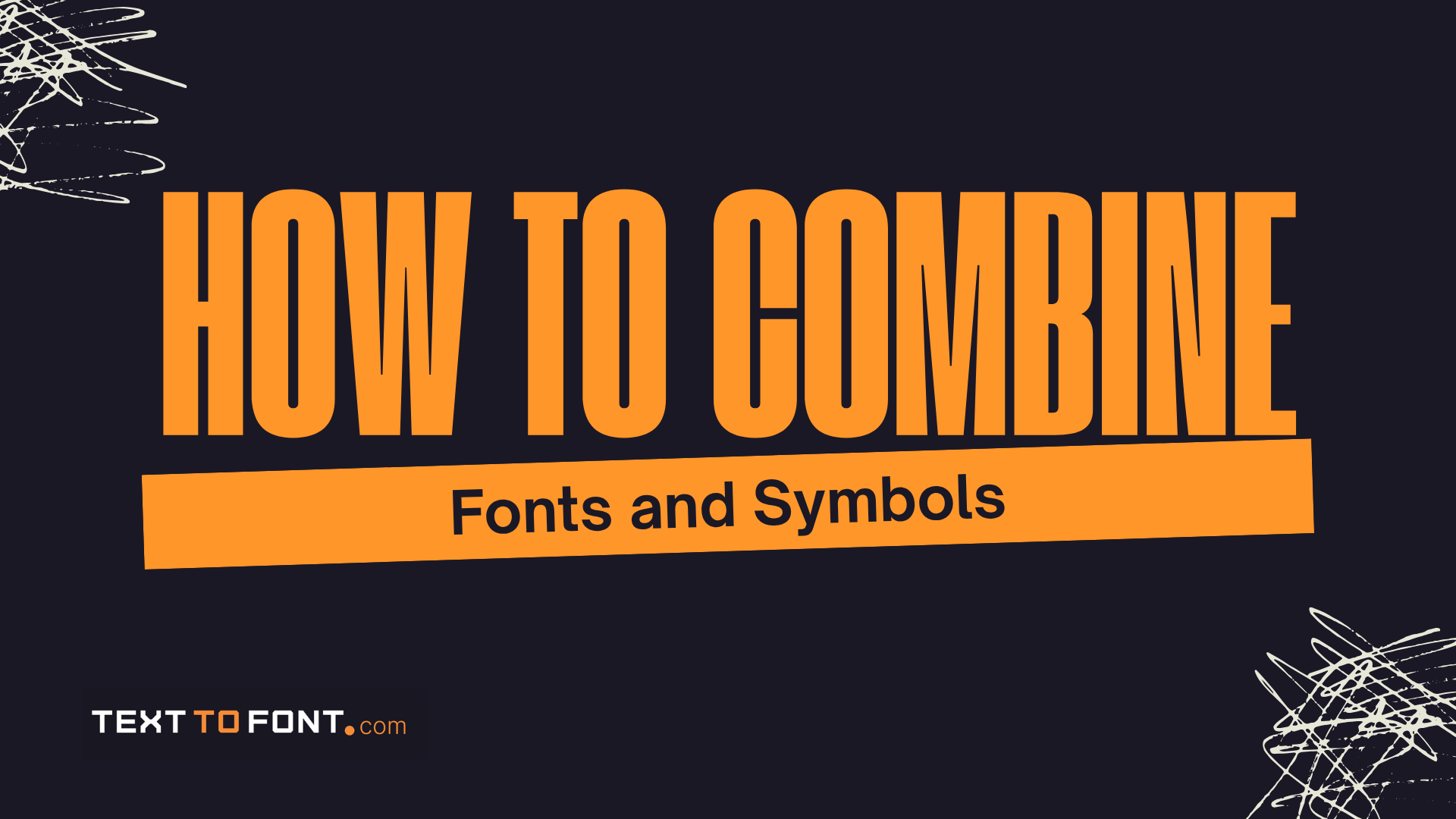 How to Combine Fonts and Symbols?