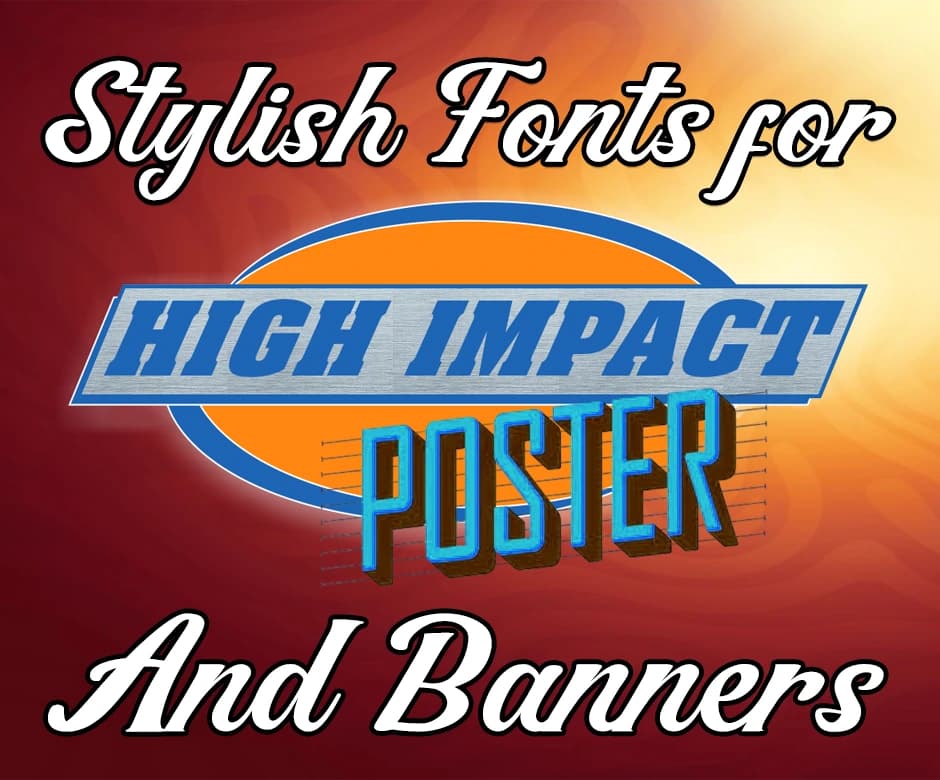 Stylish Fonts for Impactful Posters and Banner Design Tips
