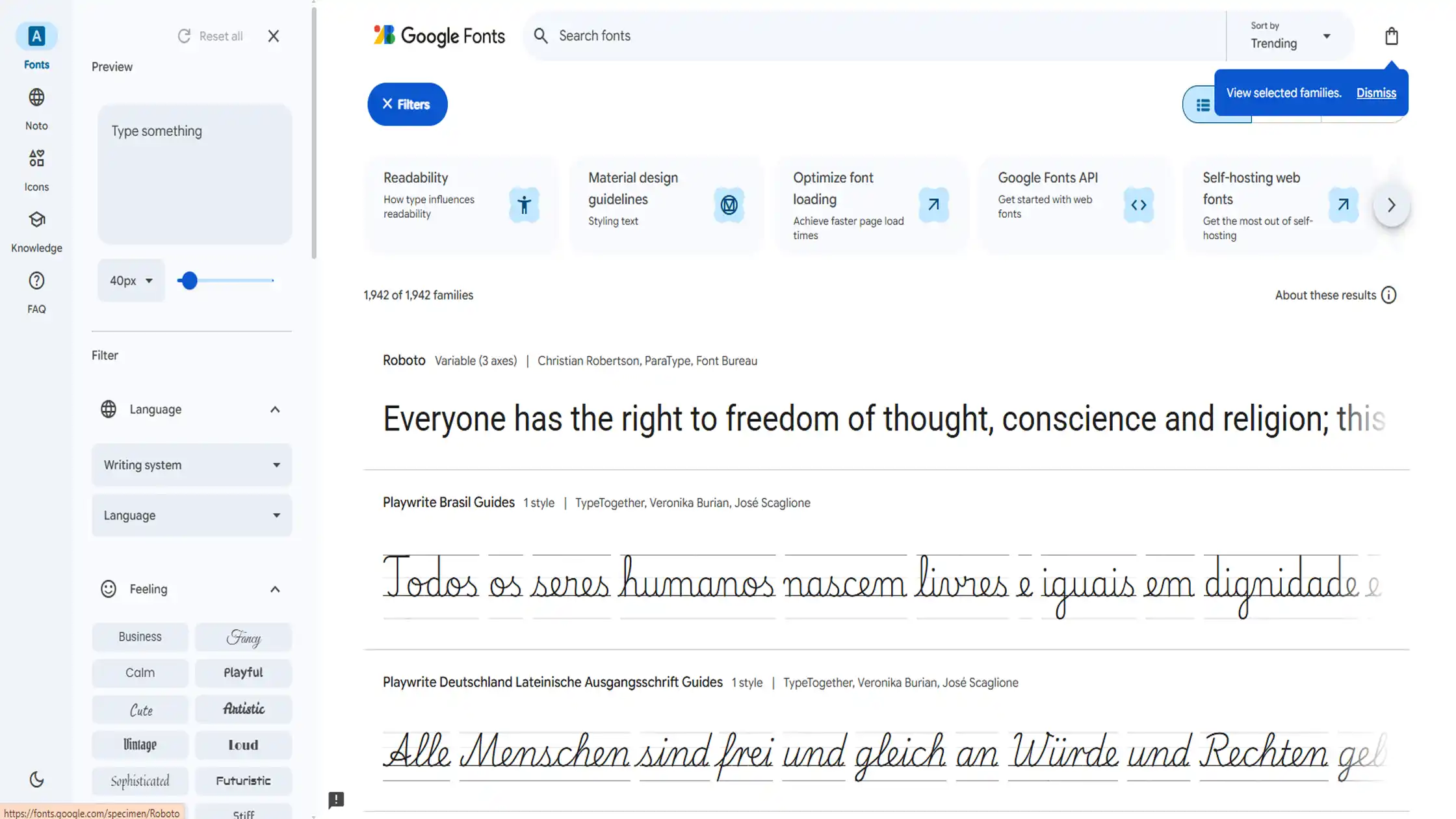 Google Fonts