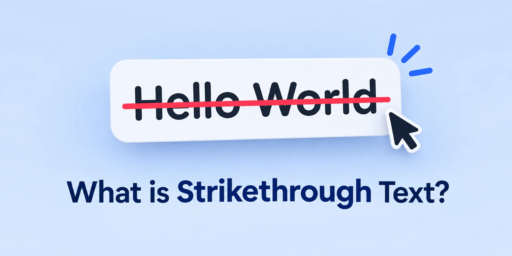 Strikethrough Text